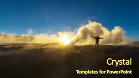 Presentation with sol - PPT theme having atacama - geyser sol de manana bolivia background and a  colored foreground