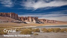  Presentation with chile - Colorful PPT layouts enhanced with atacama - rock cathedrals in salar de backdrop and a coral colored foreground