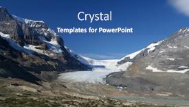  Presentation with canada - Slides consisting of athabasca-glacier-columbia-icefields-canada background and a ocean colored foreground