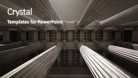  Presentation with architecture - Presentation theme enhanced with athena - closeup view of architecture background and a dark gray colored foreground