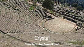  Presentation with refugee sanctuary immigrants illegal immigration - Presentation theme having athena pronaia of oracle delphi background and a gray colored foreground