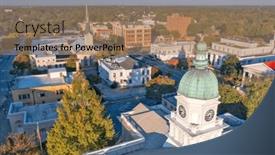  Presentation with dawn - Presentation with athens-georgia-usa-at-dawn background and a coral colored foreground