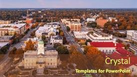  Presentation with dusk - Theme featuring athens-georgia-usa-downtown background and a tawny brown colored foreground