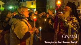  Presentation with good friday - PPT theme featuring athens-greece-apr-10-2015 background and a wine colored foreground