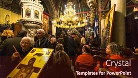  Presentation with good friday - PPT theme consisting of athens-greece-apr-10-2015 background and a wine colored foreground