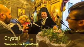  Presentation with good friday - Slide deck with athens-greece-apr-10-2015 background and a tawny brown colored foreground