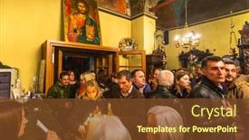  Presentation with good friday - PPT theme featuring athens-greece-apr-10-2015 background and a tawny brown colored foreground