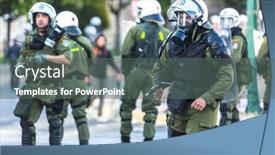  Presentation with riot police - Audience pleasing PPT layouts consisting of athens-greece-apr-16-2015 backdrop and a gray colored foreground