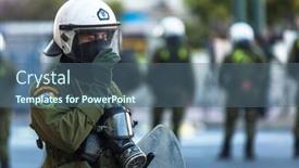  Presentation with riot police - 