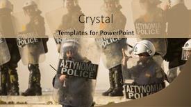  Presentation with riot police - 