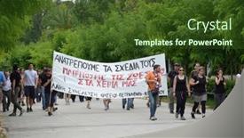  Presentation with property tax - Presentation design featuring athens-greece-june-15-general background and a tawny brown colored foreground