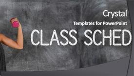  Presentation with athlete - PPT theme with athlete involved in fitness background and a dark gray colored foreground