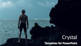  Presentation with photograph - Audience pleasing presentation consisting of athlete-man-practicing-yoga-outdoors backdrop and a black colored foreground