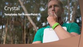  Presentation with whistle - Presentation design enhanced with athletic-coach-blowing-whistle background and a dark gray colored foreground