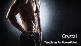  Presentation with black man - Audience pleasing presentation consisting of athletic man posing on black backdrop and a wine colored foreground