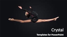  Presentation with black woman - PPT theme enhanced with watch dogs - spaniel lies with a stick background and a  colored foreground.