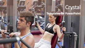  Presentation with x press pearl ship - PPT layouts featuring pretty young african american doctor with arms crossed background and a light blue colored foreground