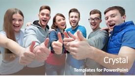  Presentation with business success - Amazing theme having athletics organizations - concept of success - close backdrop and a  colored foreground