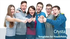  Presentation with successful - Amazing slide deck having athletics organizations - concept of success is backdrop and a ocean colored foreground