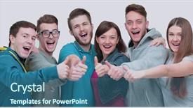  Presentation with success - Colorful slide deck enhanced with athletics organizations - concept of success is backdrop and a ocean colored foreground