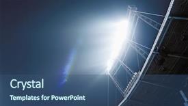  Presentation with stadium - Slides having athletisme perche - view of stadium lights background and a  colored foreground