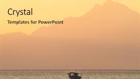  Presentation with sunrise - Cool new slide deck with athos mountain at the sunrise backdrop and a blonde colored foreground