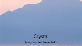  Presentation with sunrise on mountain - Presentation design consisting of athos mountain at the sunrise background and a teal colored foreground