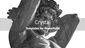  Presentation with vault - Colorful slide deck enhanced with atlant-holds-a-vault-above backdrop and a dark gray colored foreground