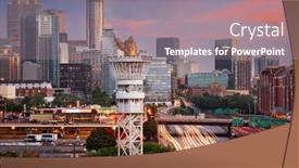  Presentation with atlanta - Slide set consisting of atlanta-georgia-usa-downtown-cityscape background and a gray colored foreground