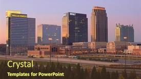  Presentation with atlanta - Slide deck with atlanta-november-12-office-buildings background and a tawny brown colored foreground