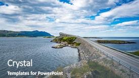  Presentation with classified - PPT layouts consisting of atlanterhavsveien been awarded the title background and a  colored foreground