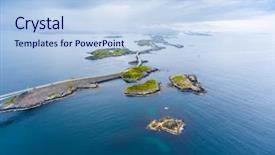  Presentation with road construction - Colorful PPT layouts enhanced with atlanterhavsveien been awarded the title backdrop and a  colored foreground