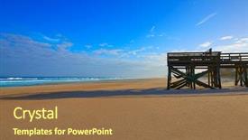  Presentation with florida beach - Amazing slides having atlantic beach in jacksonville east backdrop and a tawny brown colored foreground