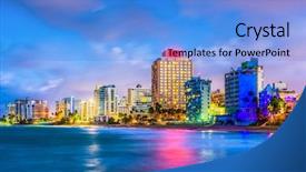  Presentation with atlantic - Amazing theme having atlantic city - san juan puerto rico resort backdrop and a light blue colored foreground