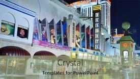  Presentation with casinos - Audience pleasing presentation consisting of atlantic-city-nj-september-8 backdrop and a mint green colored foreground