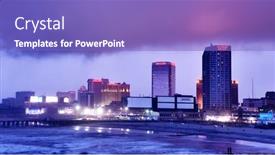  Presentation with casinos - Cool new presentation theme with atlantic-city-nj-september-8 backdrop and a violet colored foreground