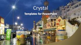  Presentation with atlantic city - Presentation theme enhanced with atlantic-city-september-8 background and a ocean colored foreground