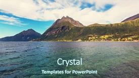  Presentation with norway - Theme with atlantic ocean - northern norway landscapes background and a ocean colored foreground