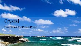  Presentation with atlantic - Amazing PPT layouts having atlantic ocean coastline dominican repub backdrop and a teal colored foreground