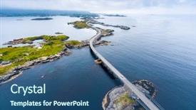  Presentation with road construction - Amazing slide set having atlantic road atlanterhavsveien been award backdrop and a ocean colored foreground