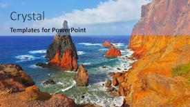  Presentation with atlantic - Audience pleasing theme consisting of extremities - atlantic storms arid eastern tip backdrop and a light blue colored foreground