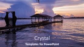  Presentation with atlantic - Amazing slide deck having bocas del toro panama backdrop and a violet colored foreground