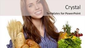  Presentation with healthy - Amazing PPT theme having atletes nutrition - healthy shopping isolated white background backdrop and a soft green colored foreground