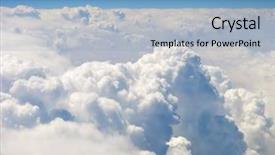  Presentation with aviation - Presentation with atmosphere - sky and clouds background background and a light blue colored foreground