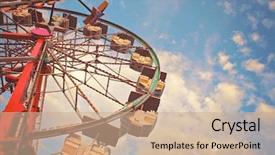  Presentation with atmosphere - Beautiful PPT theme featuring atmosphere at a state fair backdrop and a coral colored foreground