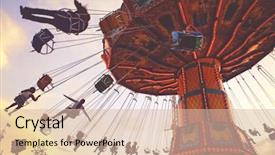  Presentation with atmosphere - Audience pleasing PPT theme consisting of atmosphere at a state fair backdrop and a lemonade colored foreground