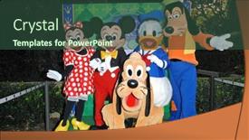  Presentation with disney - Audience pleasing presentation theme consisting of atmosphere-at-the-the-princess backdrop and a tawny brown colored foreground