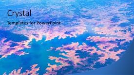  Presentation with under the sea and earth - Theme with atmosphere green globe - aerial view over earth sea background and a light blue colored foreground