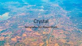  Presentation with under the sea and earth - Cool new slide set with atmosphere green globe - aerial view over earth sea backdrop and a light blue colored foreground