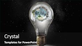  Presentation with ecology - Slide set having atmosphere green globe - global ecology concept background and a  colored foreground